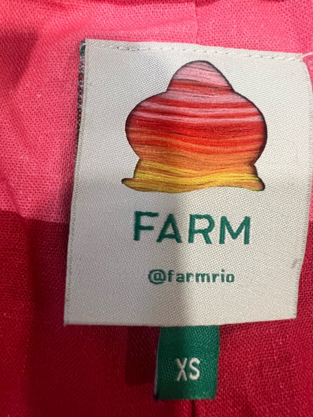 Farm Rio Linen Blend Multicolor Stripe Pants boho size XS - Picture 2 of 7